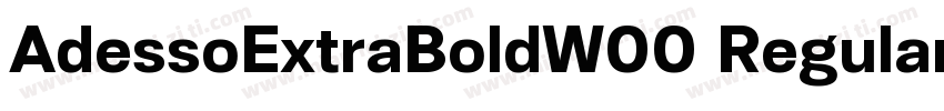 AdessoExtraBoldW00 Regular字体转换